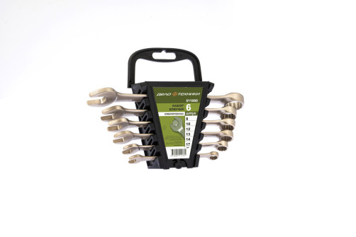 Набор ключей комбинированных, 6 шт. (8,10,12,13,14,17 мм) холдер