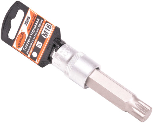 Head (1/2";L=100mm) with insert SPLINE M16 Car Body PRO (39206)