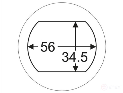 Головка для снятия пальца рессоры задней 1" 34.5х56мм (SCANIA) JTC
