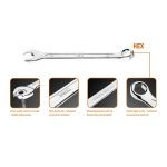 Ключ комбинированный HEX/V 28 x 310 мм