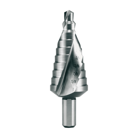 Сверло ступенчатое HSSE-Co 5 дюймовое CBN шлифованное со спиралевидной канавкой и подточкой острия Ø 5/16 - 1