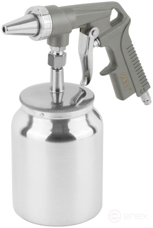 Sandblasting gun, aluminum bottom tank 1000 ml, quick-release connection, 240 kg/min