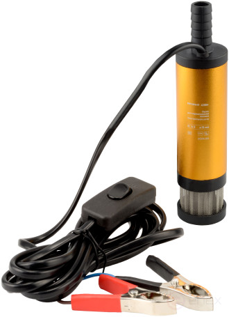 Насос для перекачки топлива 24В диаметр 38мм 15л/мин (фильтр) АвтоDело 42084