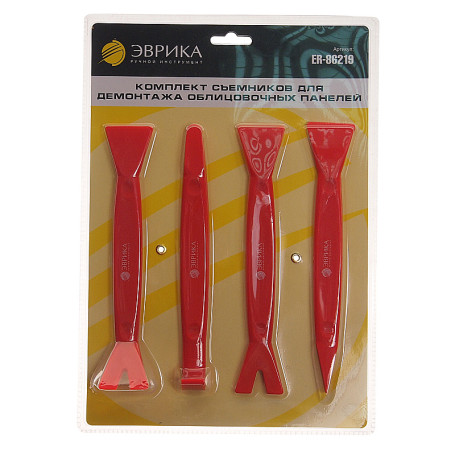 Набор съемников ER-86219 для демонтажа облицовочных панелей, 4 шт. ЭВРИКА1/10/20