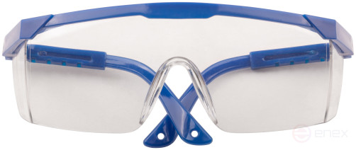 Очки защитные с регулируемыми дужками прозрачные