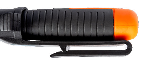 Подрубной нож с прорезиненной рукояткой 25x100 мм