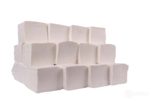 ACG Бумага туалетная 2 слойная, белая, листовая, 100% целлюлоза, 200 листов для диспен., (40пачек) 1012526