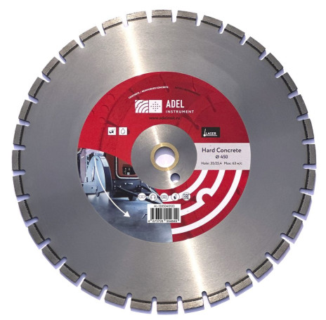 Diamond disc Hard Concrete f450*4.5*35/25.4 Adel Instrument