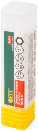 Шарошка карбидная, штифт 6 мм, тип "K", зенкер 90 градусов 12х6х51 мм