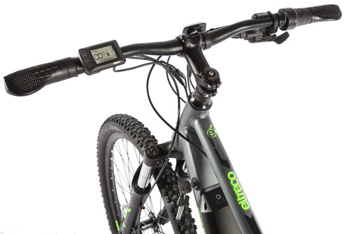 Велогибрид Eltreco Walter Черно-зеленый-2502