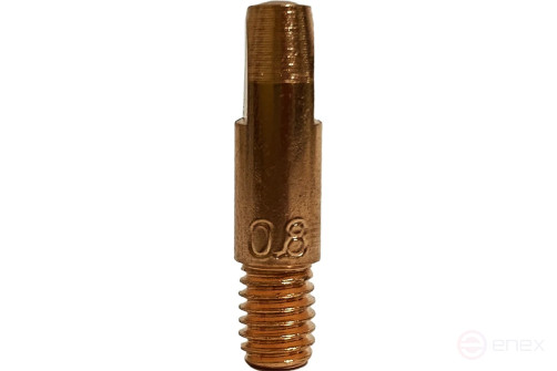 Brima CU-E-AL conductive tip M6-28 0.8 mm, 20 pcs