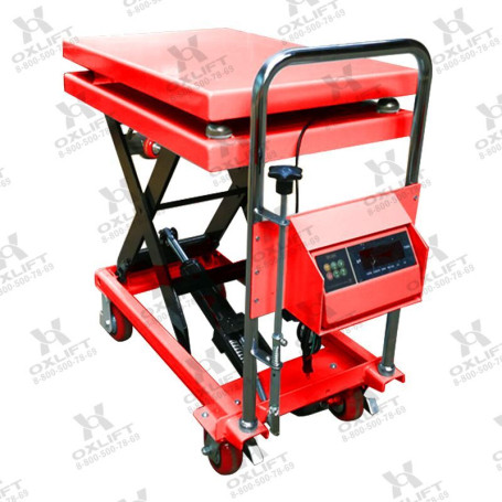 Hydraulic lifting table with scales OX F-100 Scale OXLIFT 1000 mm 1000 kg