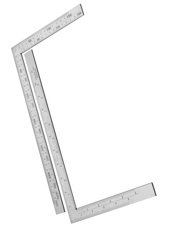 Stainless steel square 250x500 mm// HARDEN