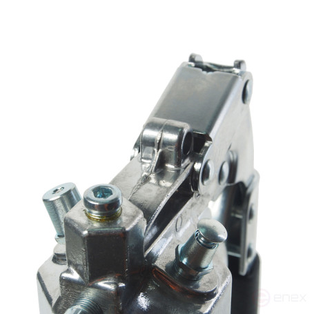 Шприц плунжерный ER-44488N с воздуш. клапаном, для одной руки (400см³; удл. ручаг,раб. давление:245бар, макс:306бар;подача:0,55гр/1 нажатие) ЭВРИКА 1