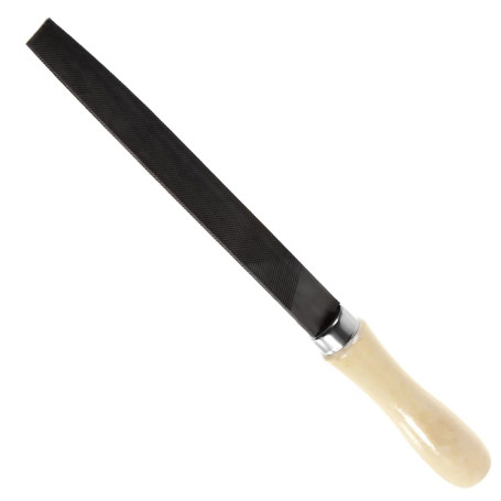 150 mm sharp-nosed flat file No. 2 wooden handle (2820-0012)