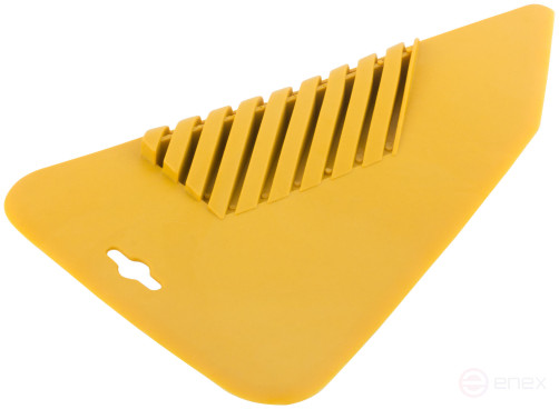 Pressure spatula "Lux", for wallpaper, plastic, yellow 280 mm