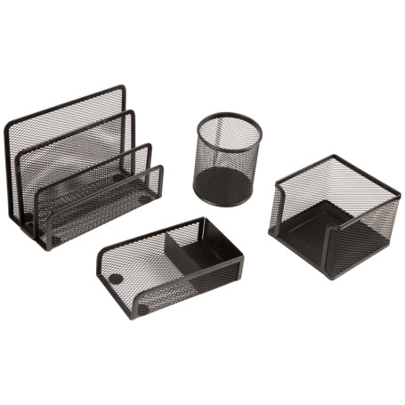 Berlingo metal table set "Steel&Style", 4 pieces, black