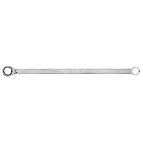 Double cap wrench with ratchet mechanism, long, 19 mm