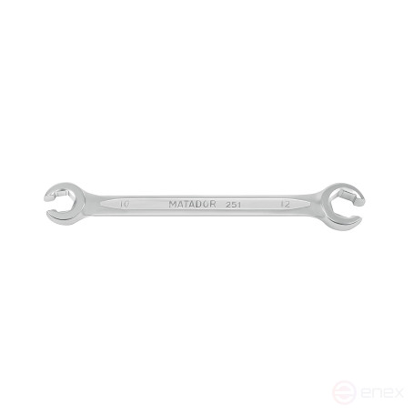 Двусторонний накидной ключ с разрезом 10 x 11 мм