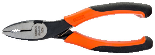 Комбинированные плоскогубцы с рукоятками ERGO, оксидированные, 200 мм, промышленная упаковка