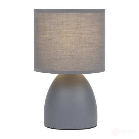 Rivoli Nadine 7042-501 Table Lamp 1 * E14 40W ceramic grey with lampshade