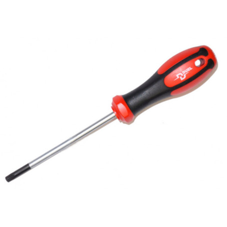DuoTech torx series DUEL screwdriver with hole TR40x130 mm, length 230mm, DL19-040-130