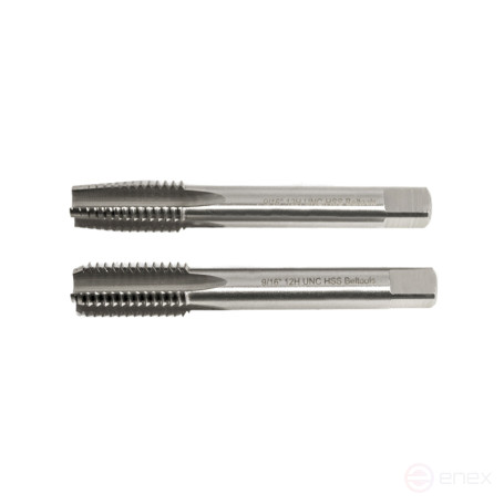 Tap Inch 9/16" 12 Threads UNC Machine-manual HSS 2 pcs Set isp1 Beltools