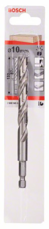 Spiral drill bit for wood with hex shank 1/4" 10 x 87 x 133 mm