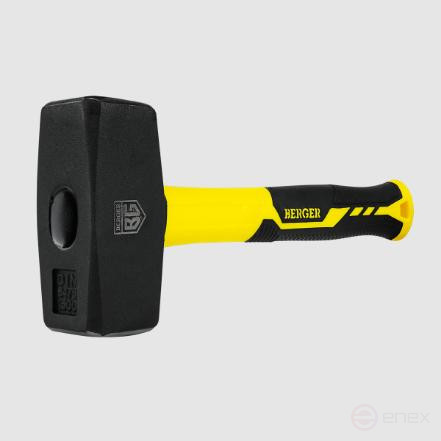 Кувалда кованая 1500 г.273 мм, фиберглассовая рукоятка, BERGER BG1517