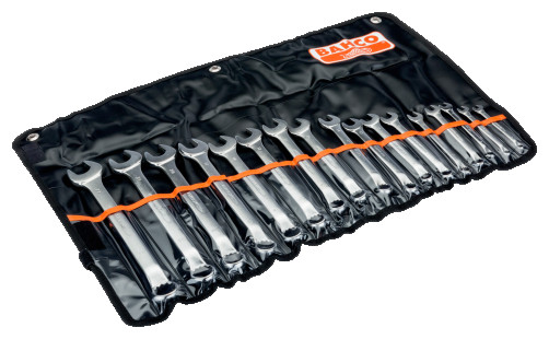 Set of combined curved wrenches 6 - 22 mm, 17 pcs