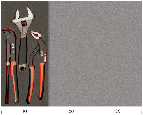 Fit&Go Набор разводной ключ/переставные клещи/трубный ключ в ложементе, 3 предмета