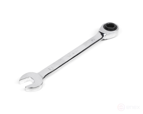 Ключ 3 в 1 комбинированный трещоточный реверсивный 8х10-13 хром HORTZ