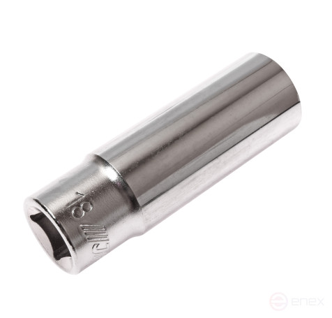 Головка торцевая 1/2" 18мм глубокая L=76мм JTC