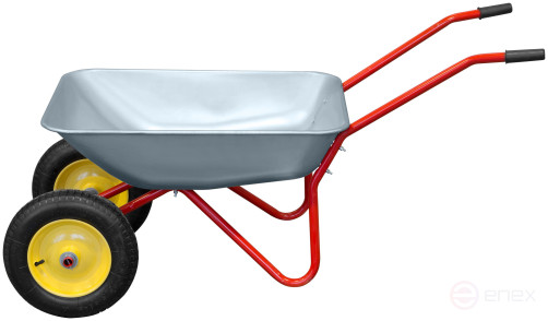 Two-wheeled garden wheelbarrow, 65 l, load capacity 90 kg