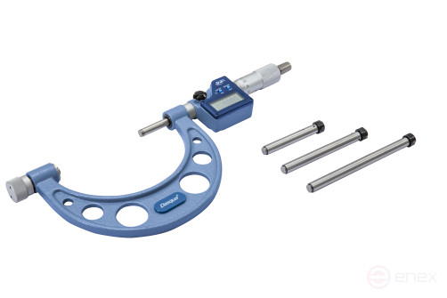 Digital IP65 Micrometer with Replaceable Measuring Heels 100-200mm/4-8"; 0.001mm/0.00005"