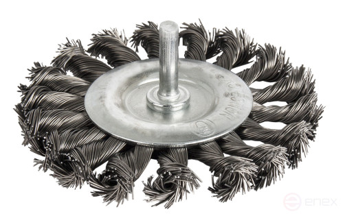 Кордщетка для дрели радиальная витая ПРАКТИКА 75 мм, хвост 6 мм (242-694)