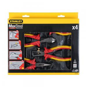 Set of 4 pliers and pliers electrician MaxSteel STANLEY 4-84-489, 1000 V