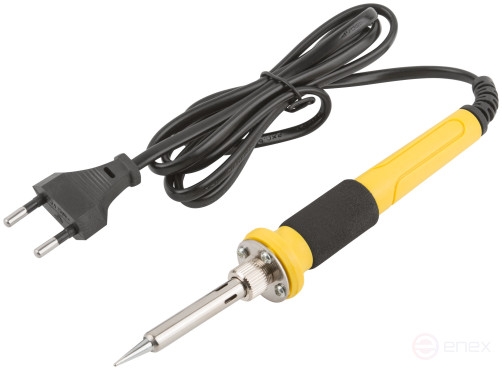 220 V soldering iron, ceramic heating element, plastic handle, conical copper tip, 50 W