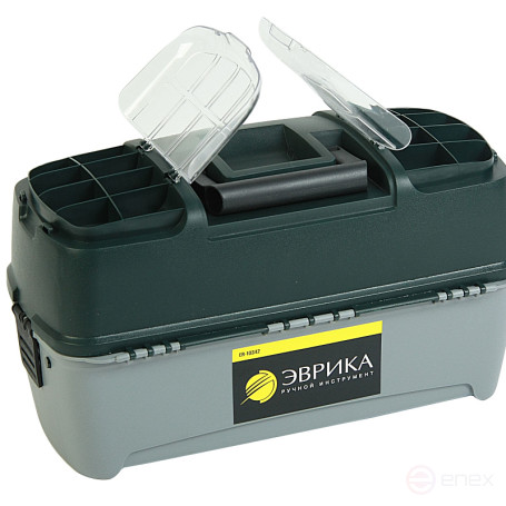 Universal box ER-10342 with 3 cantilevers and 2 organizers on the lid 465x230x250mm EUREKA /1/3