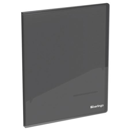 Folder with 30 Berlingo "No Secret" inserts, 17 mm, 700 microns, translucent black, with inner pocket