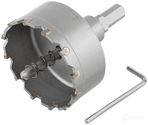 Ring crown with carbide inserts Profi (for holes in stainless steel) 60 mm