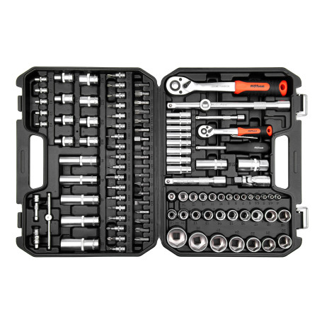 AV Steel 110-piece Tool Kit, 1/4", 1/2", Professional