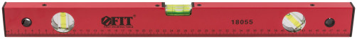 Уровень "Стандарт", 3 глазка, красный корпус, фрезерованная рабочая грань, шкала 500 мм