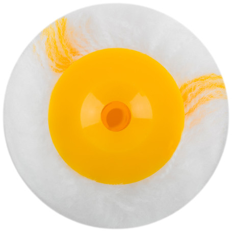 The roller is replaceable polyacrylic white with a yellow stripe "midi", dia. 30/54 mm; pile 12 mm, 100 mm
