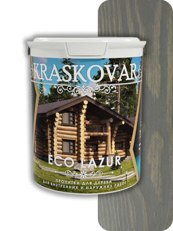 Impregnation for wood Kraskovar Eco Lazur Graphite 0.9 l.