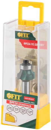 Фреза кромочная калевочная с нижним подшипником DxHxL=19х10x52,5 мм