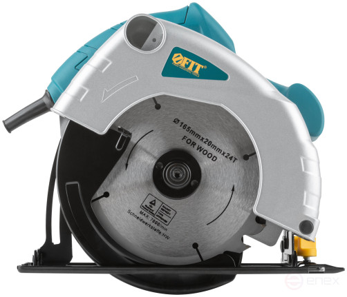 Пила дисковая 1000 Вт; 4800 об/мин; 165/20 мм; 2,1 кг; жел. опора; коробка