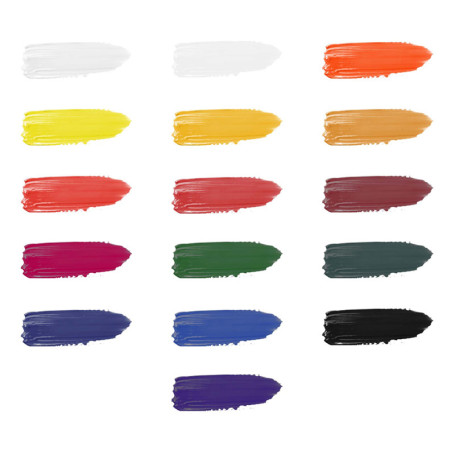 Acrylic paints Gamma "Lyceum", 16 colors, 20ml, cardboard