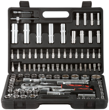 Car Tool Set 108 pcs. CrV 1/2"+1/4"