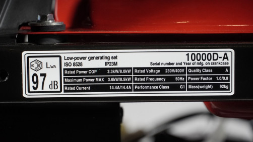 Loncin LC10000D-AS generator, 3-phase